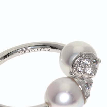 TASAKI Rebellion Signature Pearl Pearl Ring K18 White Gold Ladies [Used]