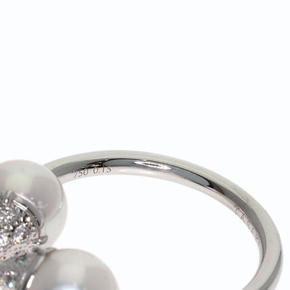 TASAKI Rebellion Signature Pearl Pearl Ring K18 White Gold Ladies [Used]