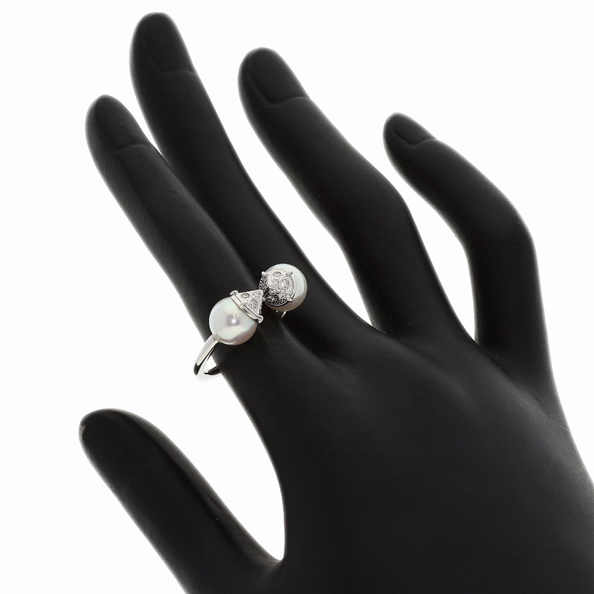 TASAKI Rebellion Signature Pearl Pearl Ring K18 White Gold Ladies [Used]
