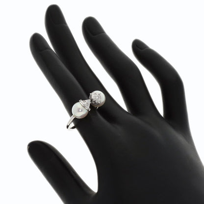 TASAKI Rebellion Signature Pearl Pearl Ring K18 White Gold Ladies [Used]