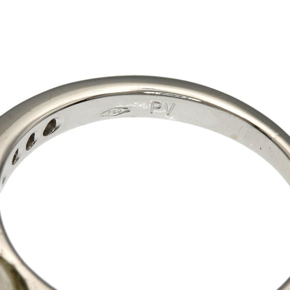 Ponte Vecchio Pearl Pearl Diamond Ring K18 White Gold Ladies [Used]