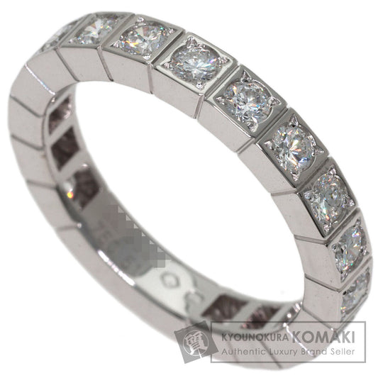 CARTIER Lanieres Full Diamond #51 Ring K18 White Gold Ladies [Used]