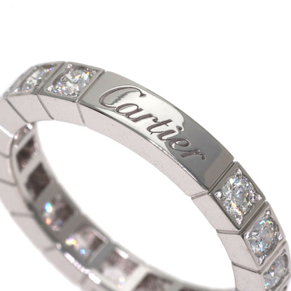 CARTIER Lanieres Full Diamond #51 Ring K18 White Gold Ladies [Used]