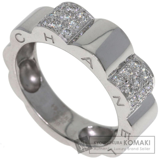 CHANEL Profield Camellia Diamond #52 Ring K18 White Gold Ladies [Used]
