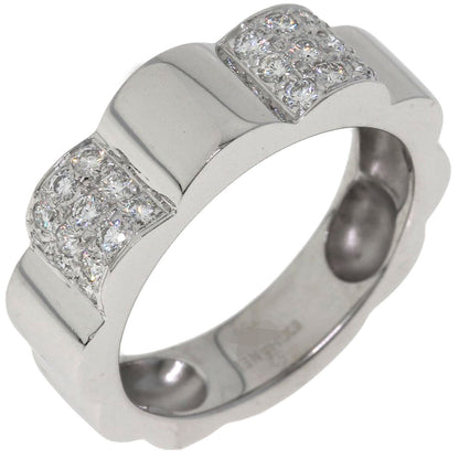 CHANEL Profield Camellia Diamond #52 Ring K18 White Gold Ladies [Used]