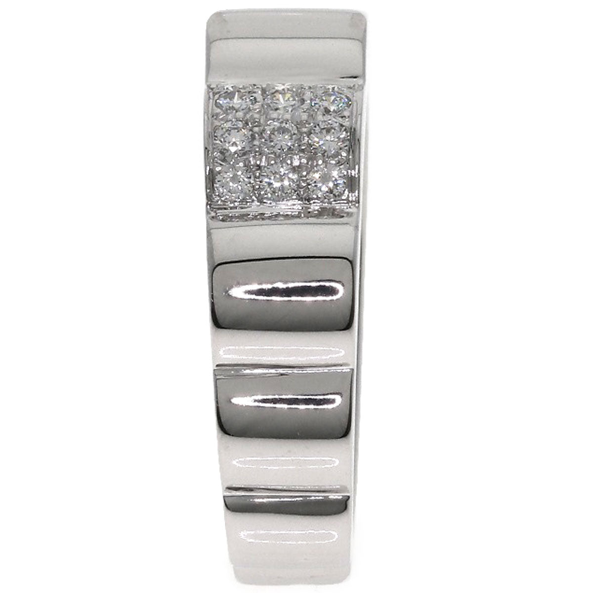 CHANEL Profield Camellia Diamond #52 Ring K18 White Gold Ladies [Used]