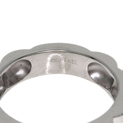 CHANEL Profield Camellia Diamond #52 Ring K18 White Gold Ladies [Used]