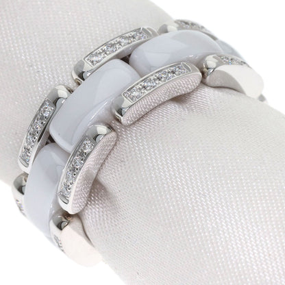 CHANEL Ultra Diamond White Ceramic #53 Ring K18 White Gold CeramicLadies [Used]
