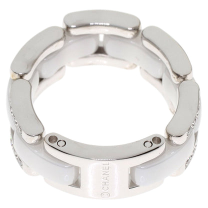 CHANEL Ultra Diamond White Ceramic #53 Ring K18 White Gold CeramicLadies [Used]