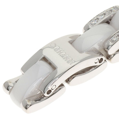 CHANEL Ultra Diamond White Ceramic #53 Ring K18 White Gold CeramicLadies [Used]