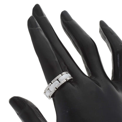 CHANEL Ultra Diamond White Ceramic #53 Ring K18 White Gold CeramicLadies [Used]