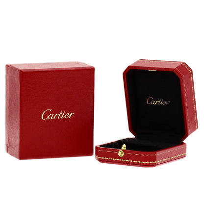 CARTIER Double heart earring K18 Pink Gold Ladies [Used]