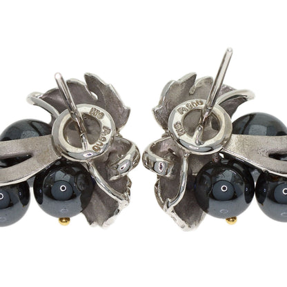 NOBUKO ISHIKAWA as Time Hematite Sapphire Diamond earring Platinum PT900 18KLadies [Used]