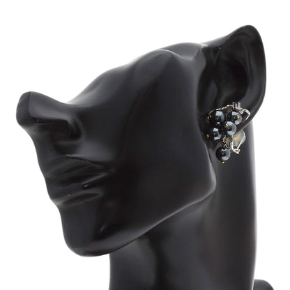 NOBUKO ISHIKAWA as Time Hematite Sapphire Diamond earring Platinum PT900 18KLadies [Used]