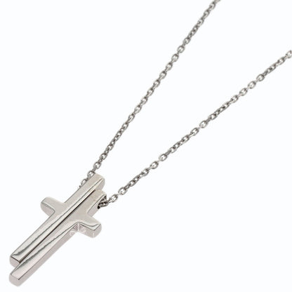 GUCCI Separate cloth Necklace K18 White Gold Ladies [Used]
