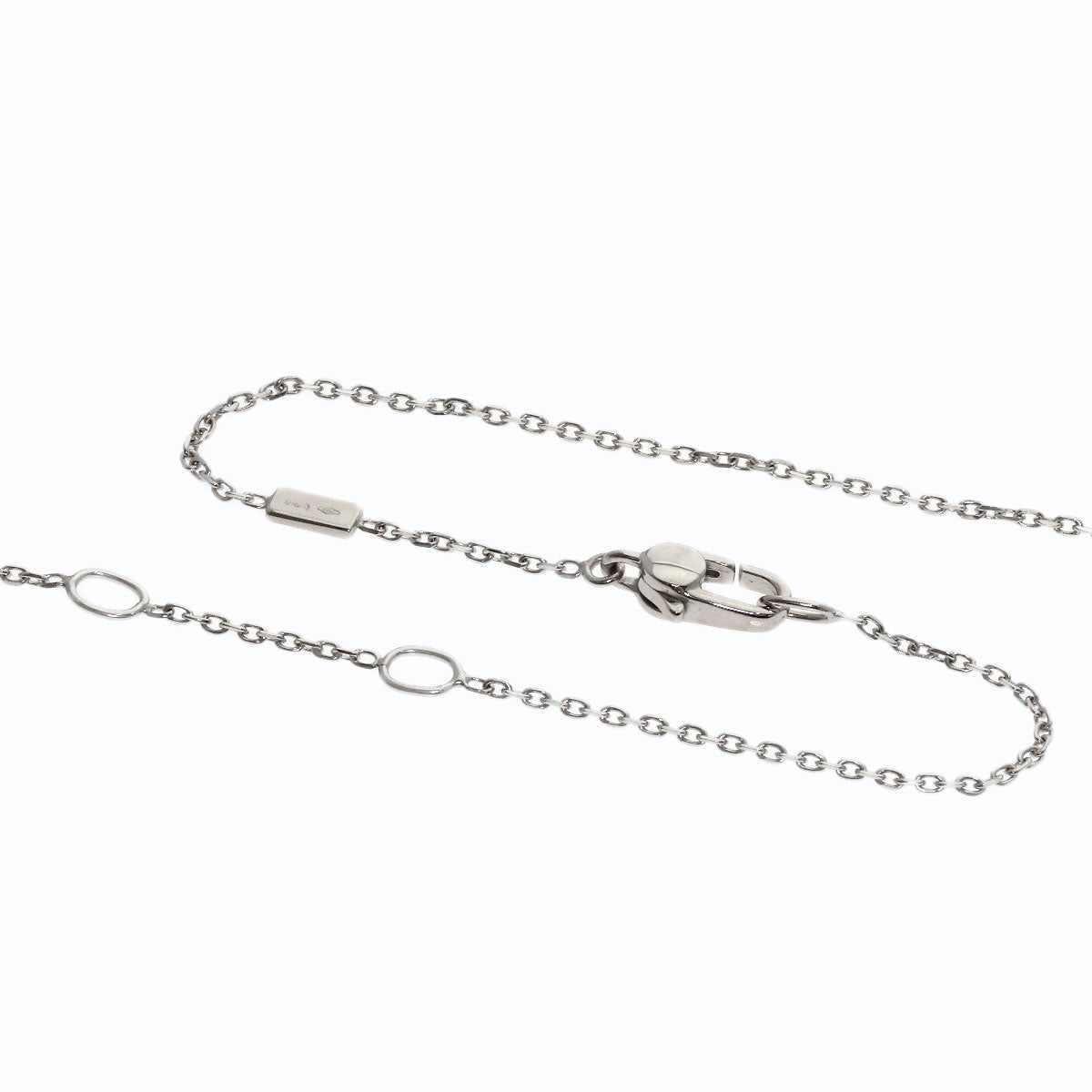 GUCCI Separate cloth Necklace K18 White Gold Ladies [Used]