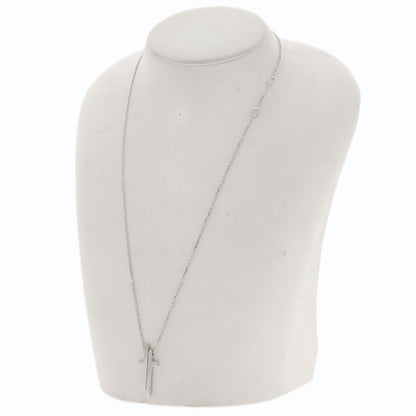 GUCCI Separate cloth Necklace K18 White Gold Ladies [Used]