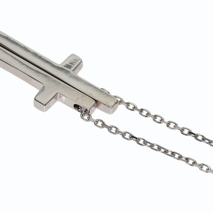 GUCCI Separate cloth Necklace K18 White Gold Ladies [Used]