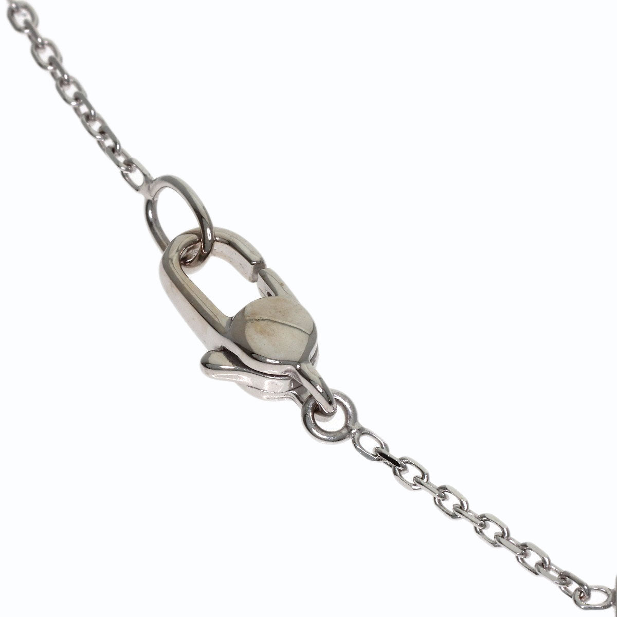 GUCCI Separate cloth Necklace K18 White Gold Ladies [Used]