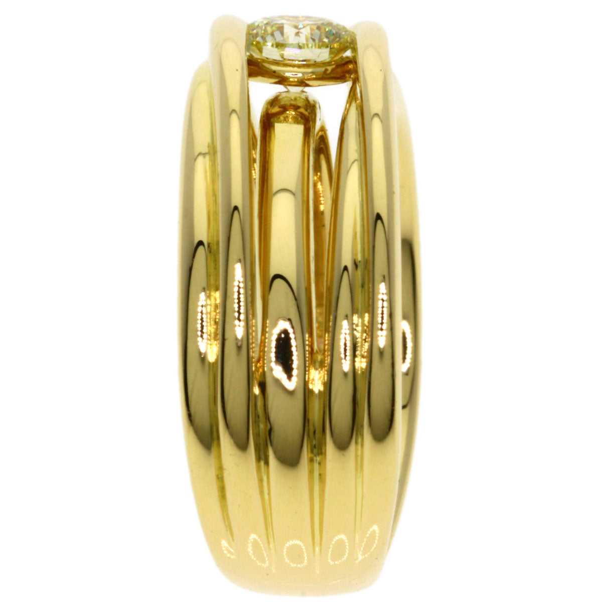 TASAKI Diamond Ring K18 Yellow Gold Ladies [Used]
