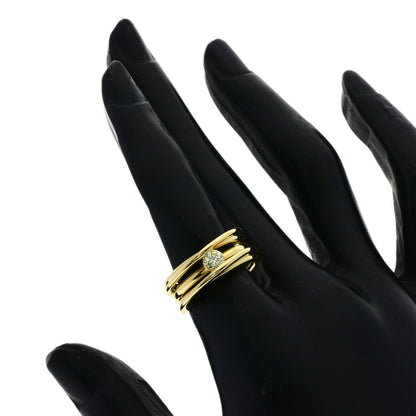 TASAKI Diamond Ring K18 Yellow Gold Ladies [Used]