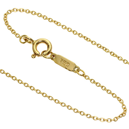 TIFFANY&Co. Signature Cross Diamond Necklace K18 Yellow Gold Ladies [Used]
