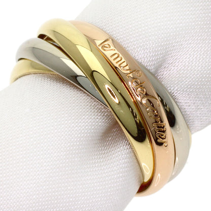 CARTIER Trinity 5-in-a-row #52 Ring K18 Yellow Gold 18K Pink GoldLadies [Used]