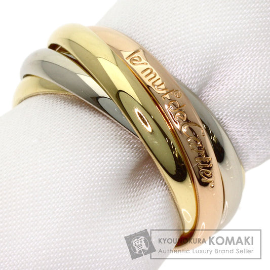CARTIER Trinity 5-in-a-row #52 Ring K18 Yellow Gold 18K Pink GoldLadies [Used]