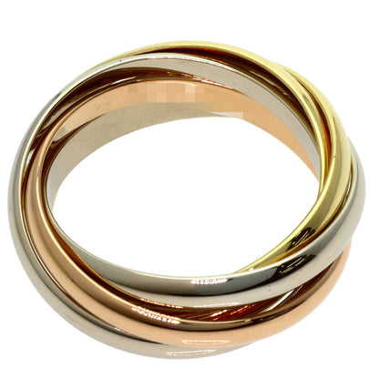 CARTIER Trinity 5-in-a-row #52 Ring K18 Yellow Gold 18K Pink GoldLadies [Used]