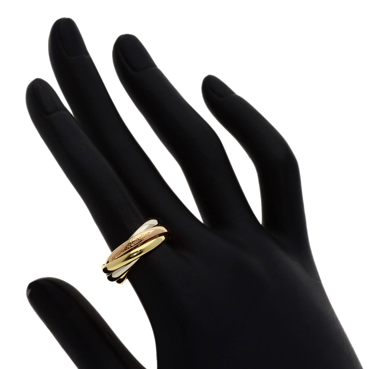 CARTIER Trinity 5-in-a-row #52 Ring K18 Yellow Gold 18K Pink GoldLadies [Used]