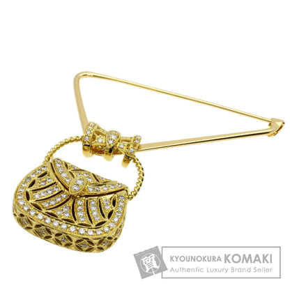 Atelier Ar Bag motif Diamond Brooch K18 Yellow Gold Ladies [Used]