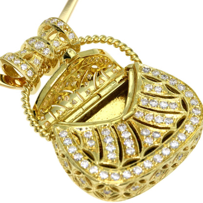 Atelier Ar Bag motif Diamond Brooch K18 Yellow Gold Ladies [Used]