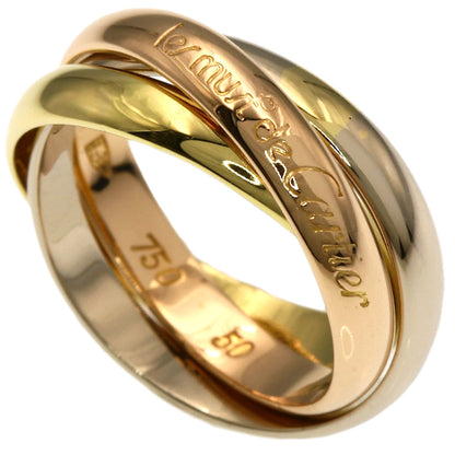 CARTIER Trinity Ring K18 Yellow Gold 18K Pink GoldLadies [Used]