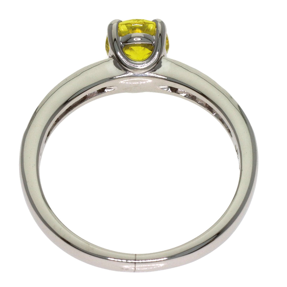 TASAKI Yellow Tourmaline Diamond Ring Platinum PT900 Ladies [Used]