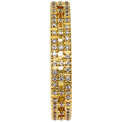 TIFFANY&Co. T True Narrow Pave Diamond Ring K18 Yellow Gold Ladies [Used]
