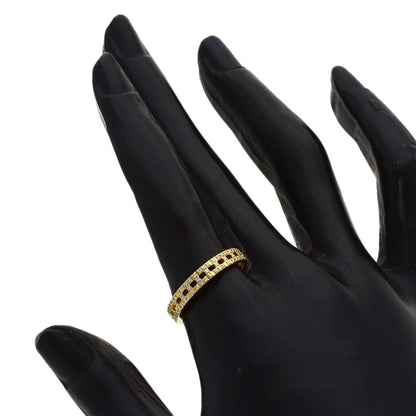 TIFFANY&Co. T True Narrow Pave Diamond Ring K18 Yellow Gold Ladies [Used]