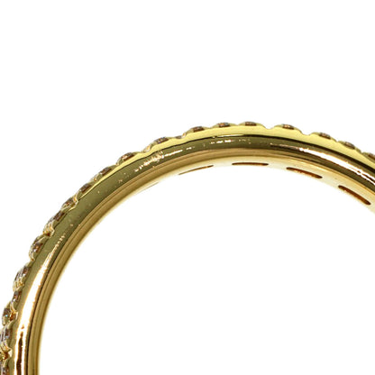 TIFFANY&Co. T True Narrow Pave Diamond Ring K18 Yellow Gold Ladies [Used]