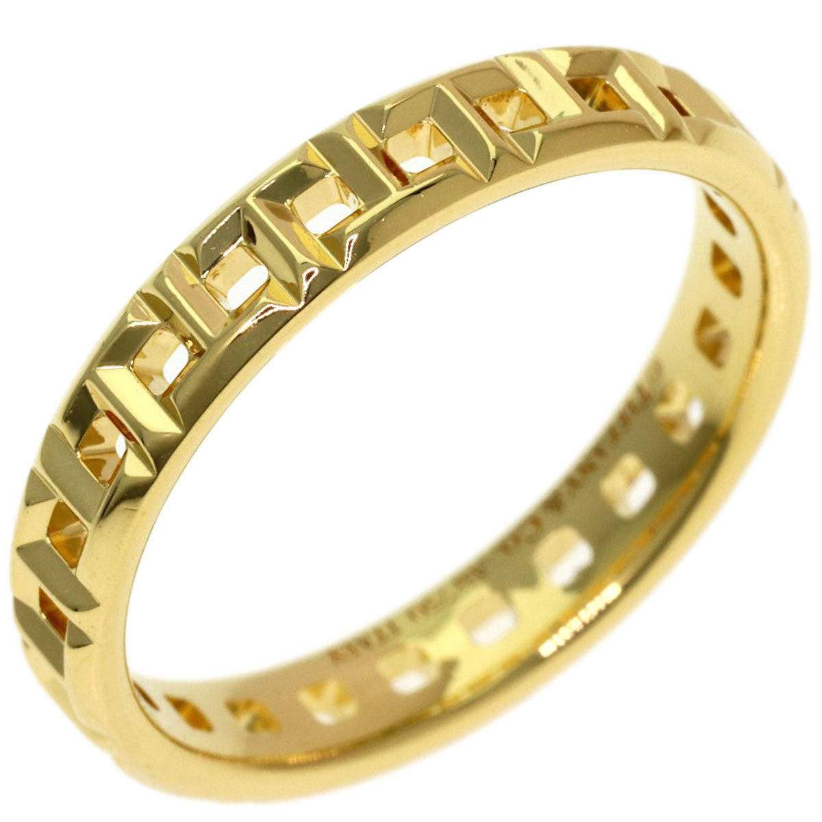 TIFFANY&Co. T True Narrow Ring K18 Yellow Gold Ladies [Used]