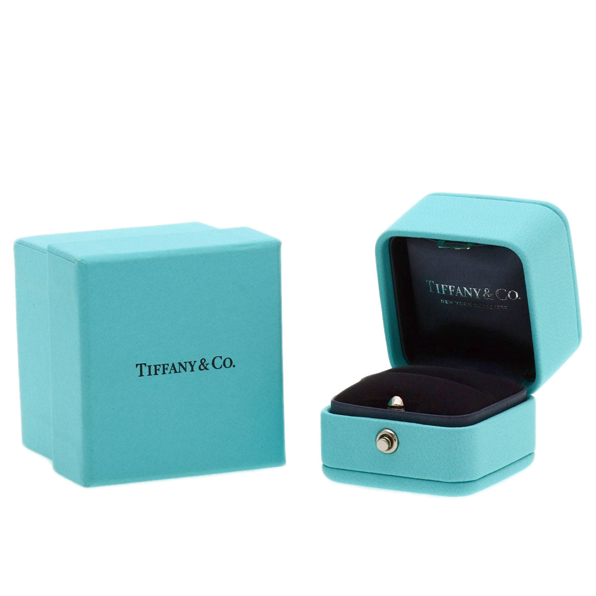 TIFFANY&Co. T True Narrow Ring K18 Yellow Gold Ladies [Used]