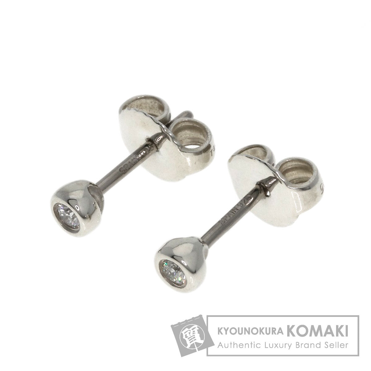 TIFFANY&Co. By The Yard Diamond earring Silver Ladies [Used]