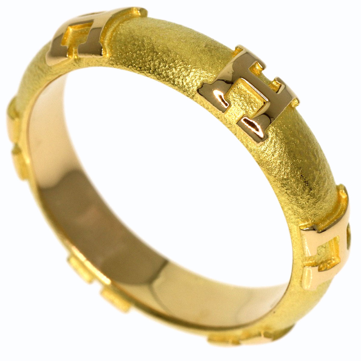 HERMES Fidelite Ring K18 Yellow Gold Ladies [Used]
