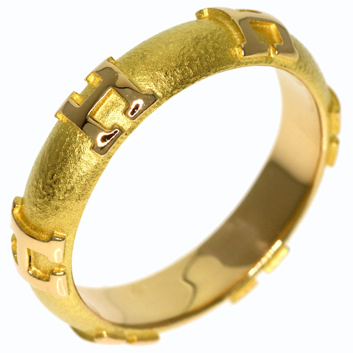 HERMES Fidelite Ring K18 Yellow Gold Ladies [Used]
