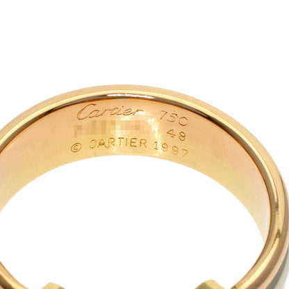 CARTIER 2C SM #48 Ring K18 Yellow Gold 18K Pink GoldLadies [Used]