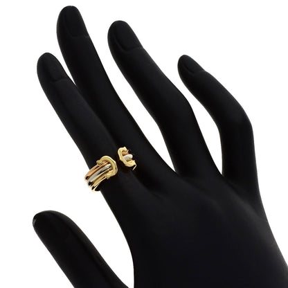 CARTIER 2C SM #48 Ring K18 Yellow Gold 18K Pink GoldLadies [Used]