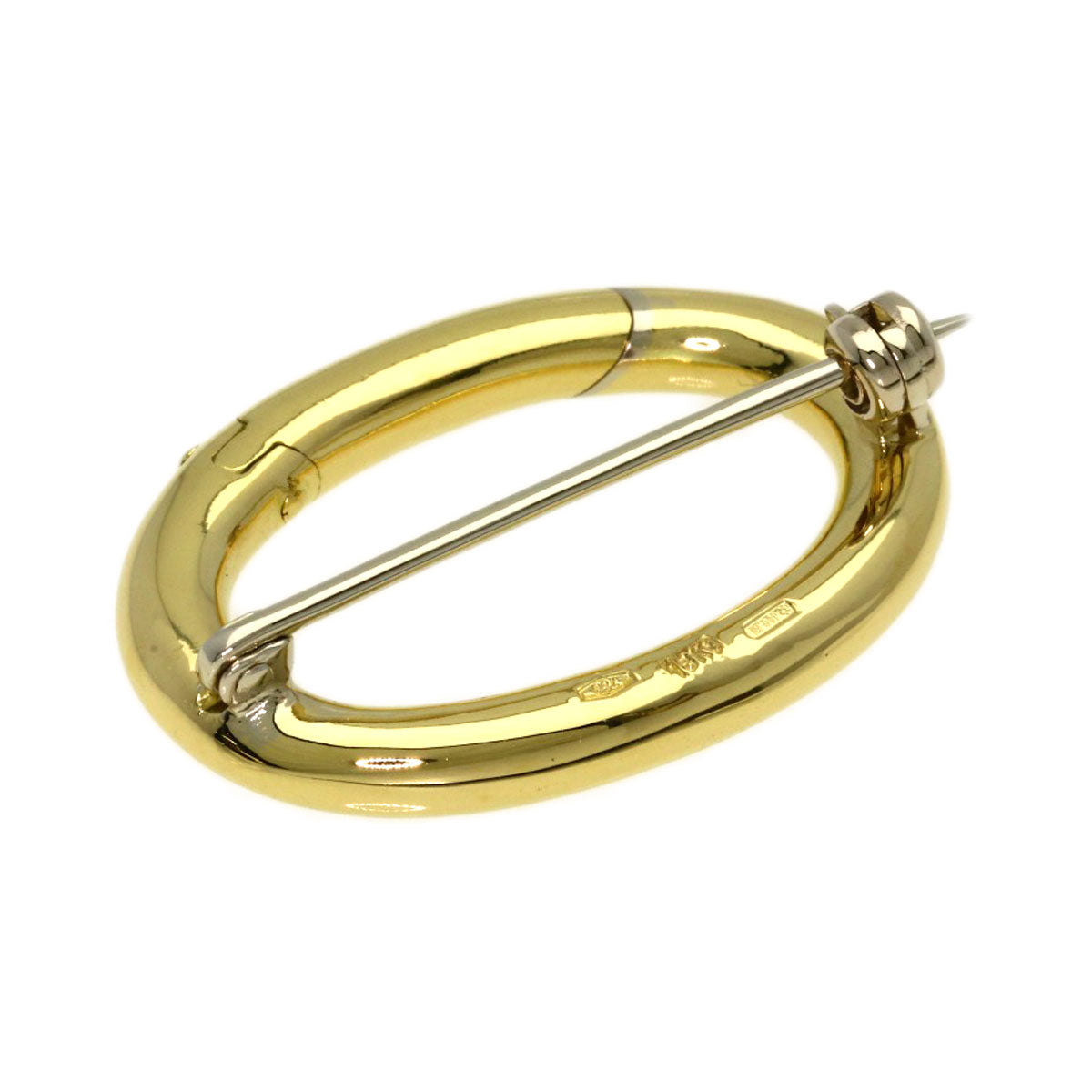 Pomellato Circle Design Brooch K18 Yellow Gold Ladies [Used]