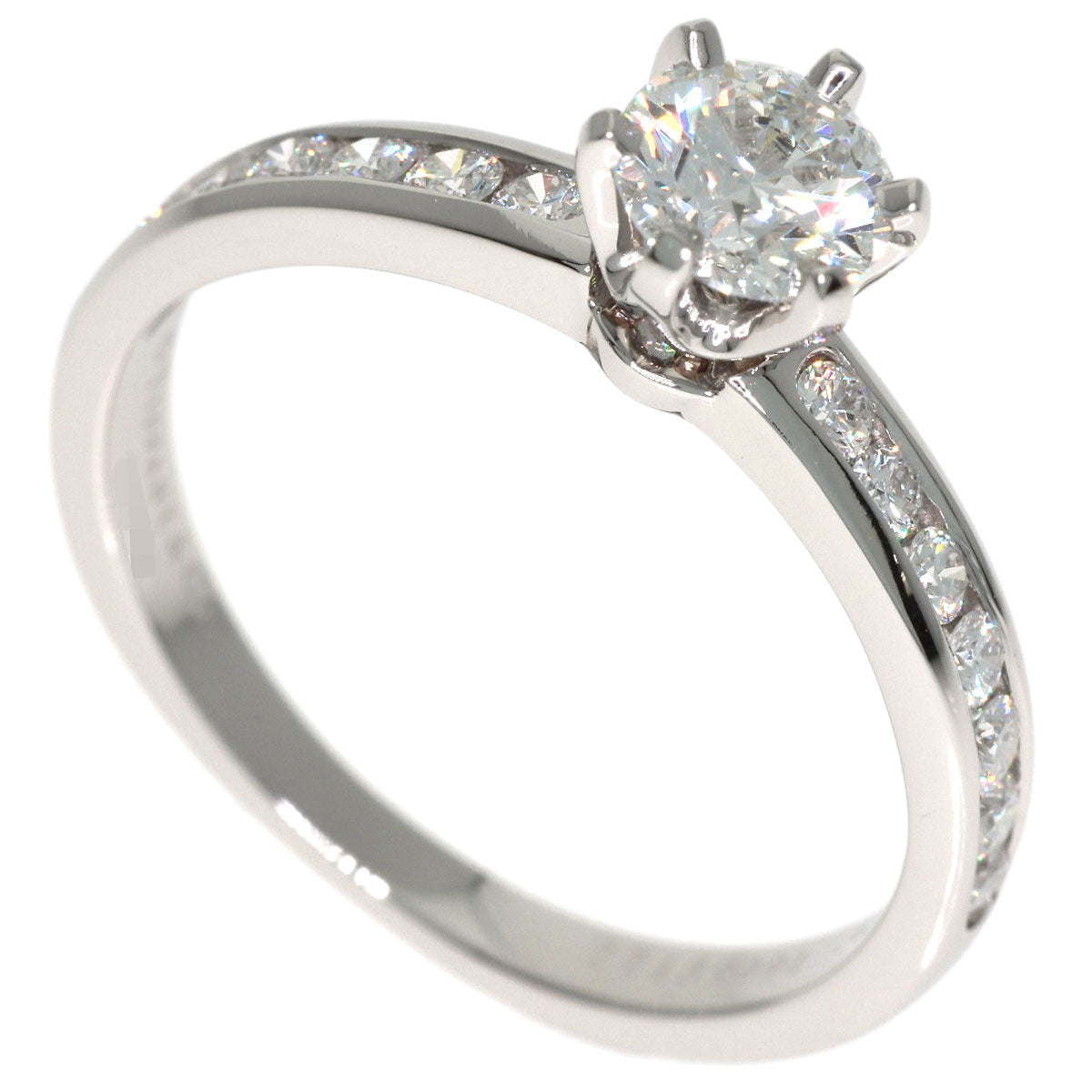 TIFFANY&Co. Solitaire Diamond Ring Platinum PT950 Ladies [Used]
