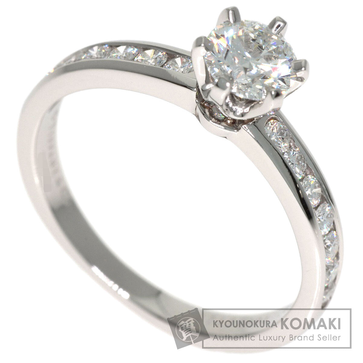 TIFFANY&Co. Solitaire Diamond Ring Platinum PT950 Ladies [Used]