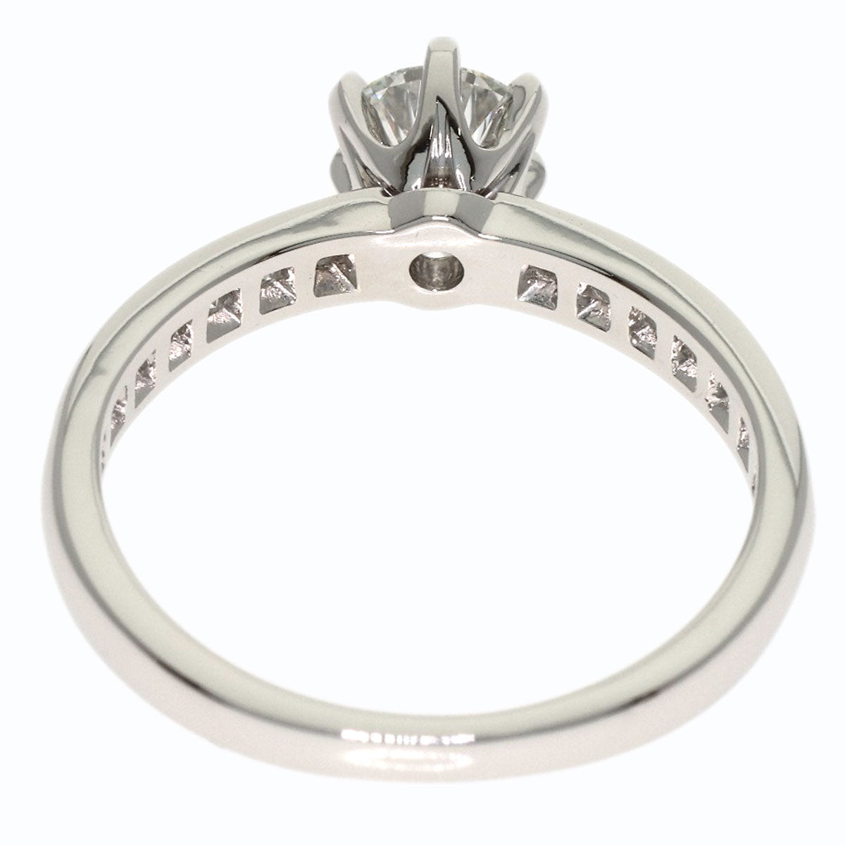 TIFFANY&Co. Solitaire Diamond Ring Platinum PT950 Ladies [Used]