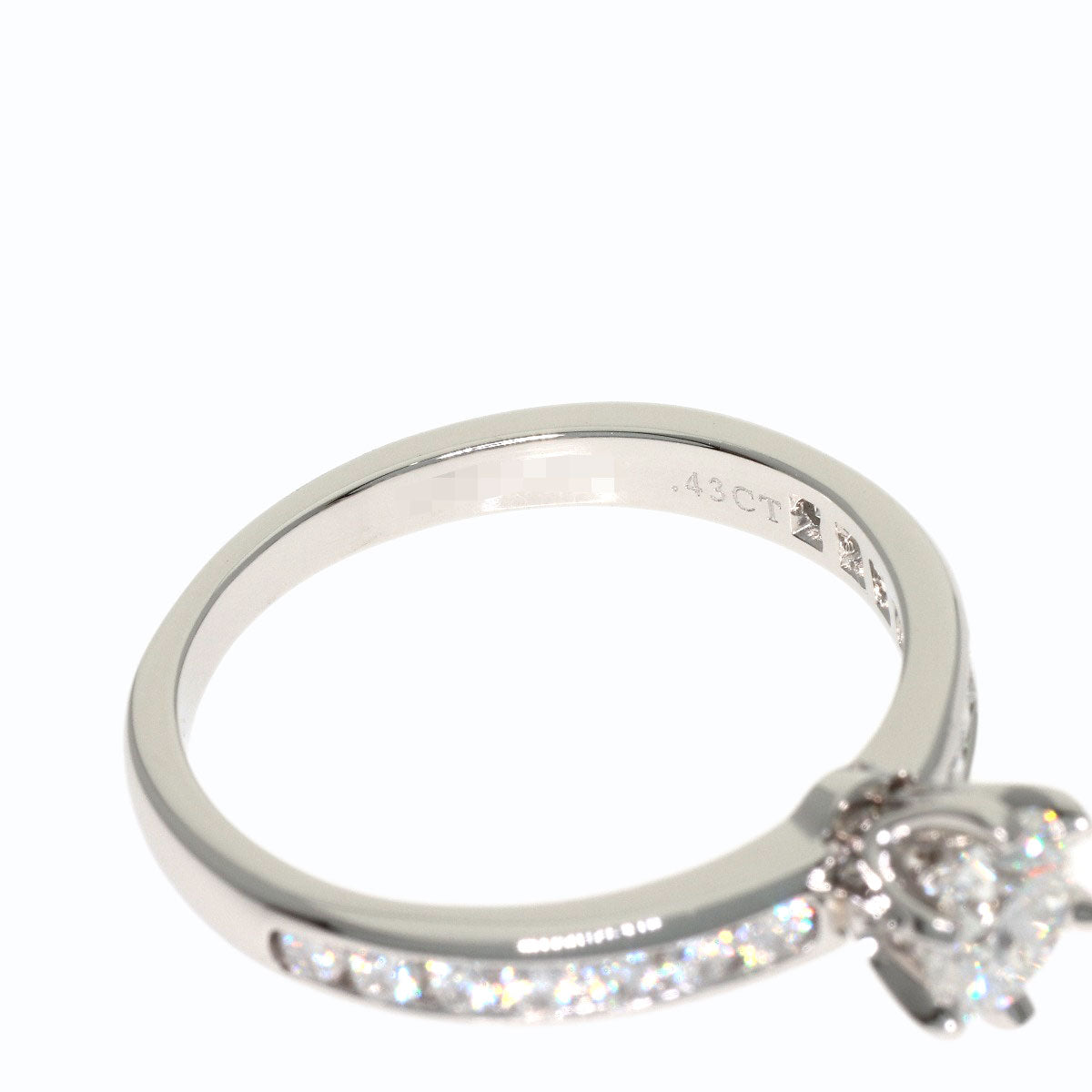 TIFFANY&Co. Solitaire Diamond Ring Platinum PT950 Ladies [Used]