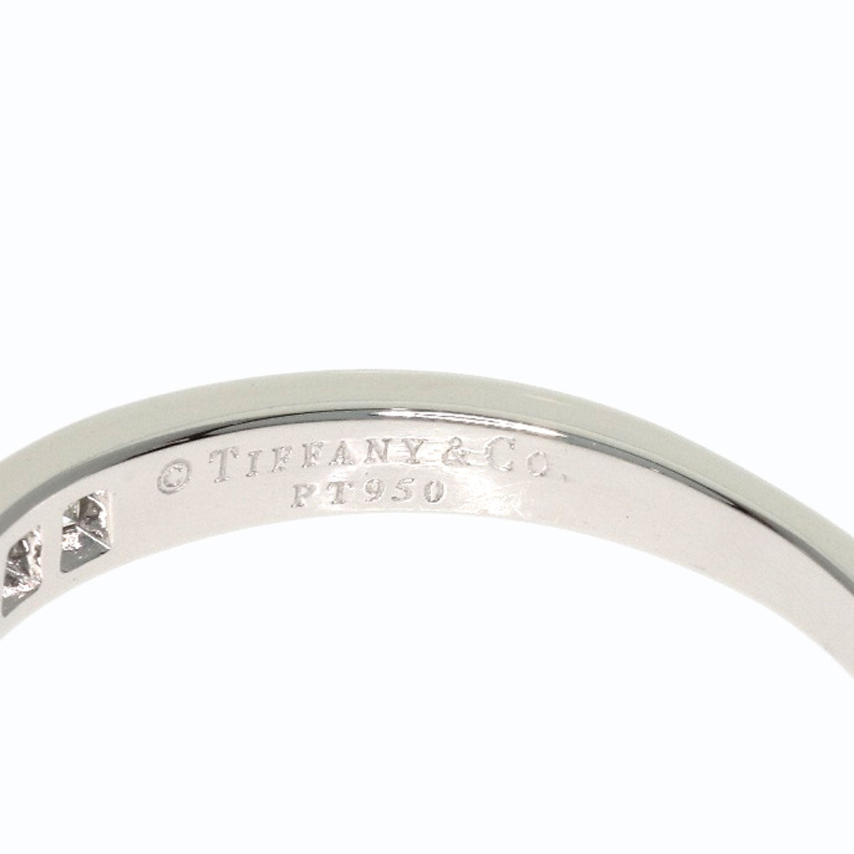 TIFFANY&Co. Solitaire Diamond Ring Platinum PT950 Ladies [Used]